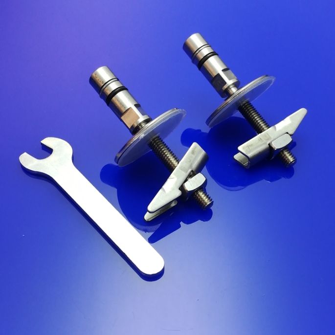 Duravit Vero 0061301000 scharnierset voor toiletzitting Vero 006769