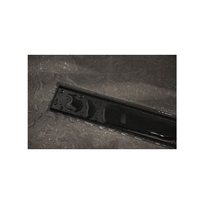 Easy Drain Compact 30 TAF Black EDM1TAFZM120030B douchegoot 120cm zijuitloop