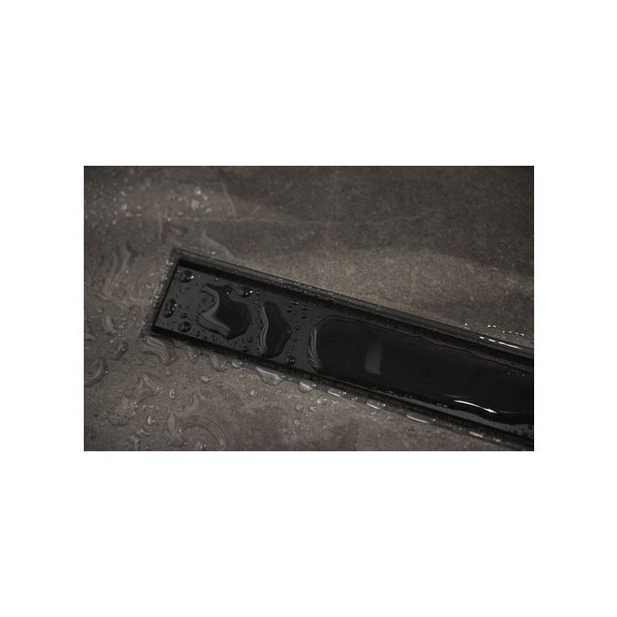 Easy Drain Compact 50 TAF Black EDM1TAFZM50050B douchegoot 50cm zijuitloop