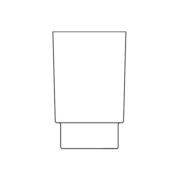 Emco Fino 841500090 borstelglas gesatineerd