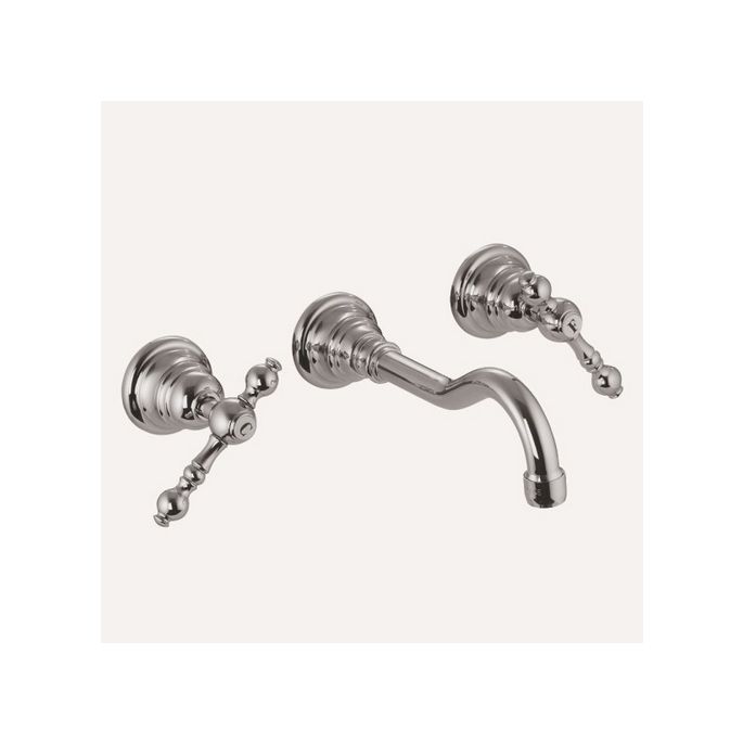 Fima Carlo Frattini Epoque F50515OR 3-gats wandwastafelkraan 2-greeps uitloop 16cm goud