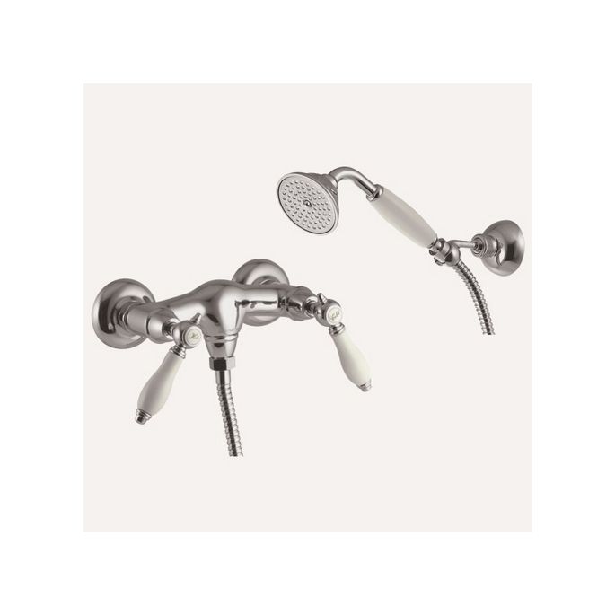 Fima Carlo Frattini Herend F5405CR opbouw douchekraan 2-greeps met garnituur chroom