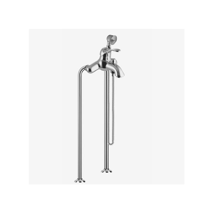 Fima Carlo Frattini Lamp F33044BR vrijstaande badkraan 1-greeps met garnituur brons