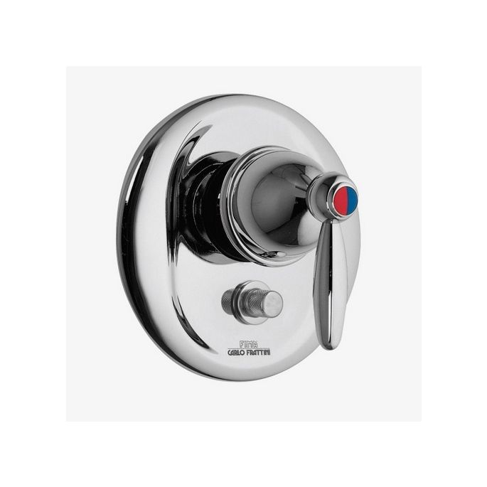 Fima Carlo Frattini Olivia F5009X2BR inbouw bad/ douchekraan 1-greeps met 2 weg omstelling (2 uitgangen) brons