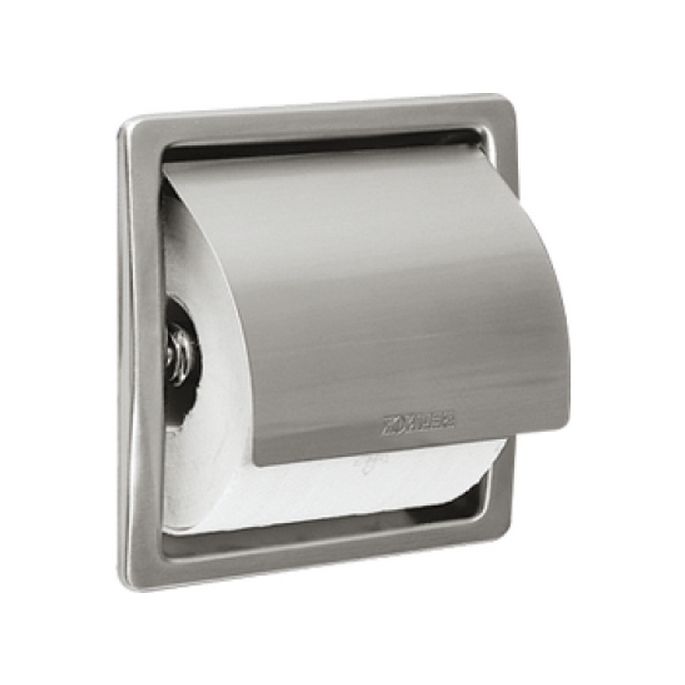 Franke Stratos STRX673E toiletrolhouder met deksel inbouw RVS