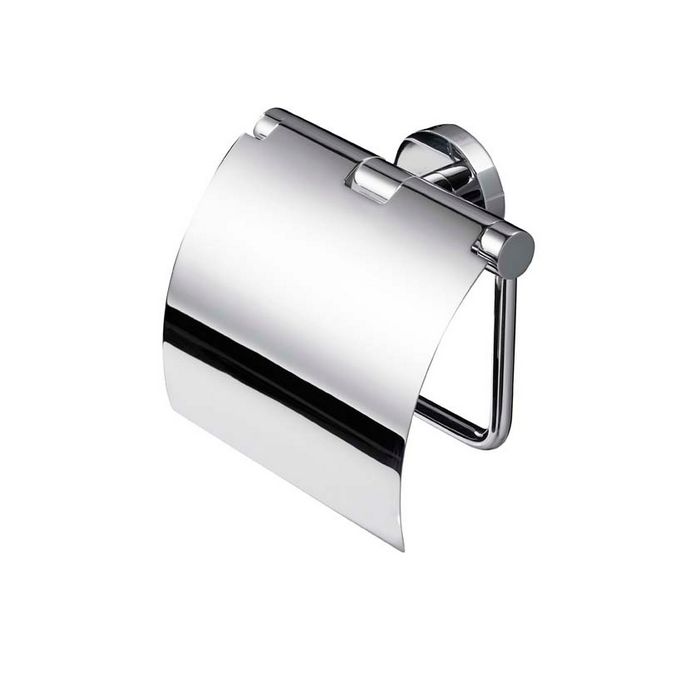 Geesa Nemox 650802 toiletrolhouder met klep chroom
