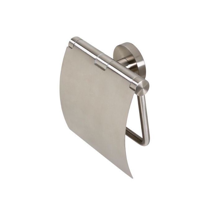 Geesa Nemox Stainless Steel 650805 toiletrolhouder met klep RVS geborsteld