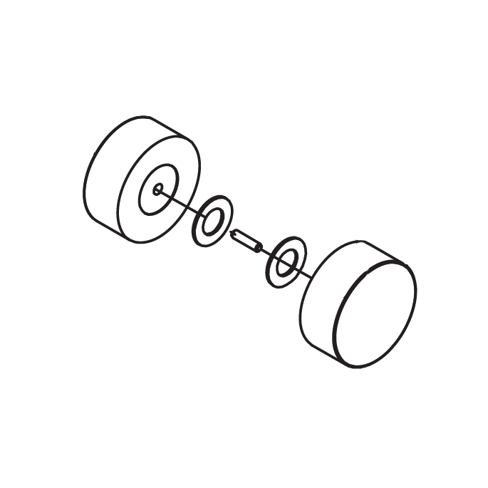 HSK Atelier E78140-12 knopgreep groot compleet tbv schuifdeur, chroom *niet meer leverbaar*