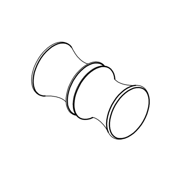 HSK E100140-1-04 knopgreep wit