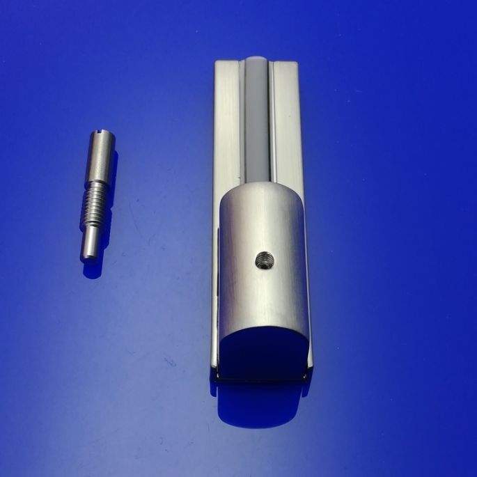 HSK Kienle E100310-U-90 scharnierdeel wandhouder beneden, RVS look