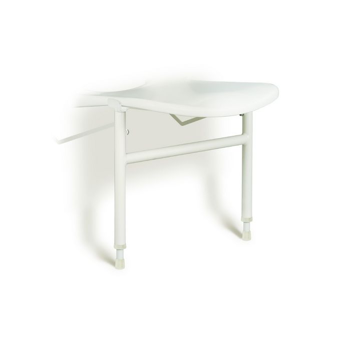 Handicare (Linido) LI2214201102 hulppootset voor douchezitting staal gecoat wit