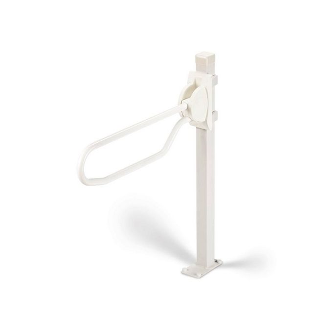 Handicare (Linido) LI2608000402 vloerstatief t.b.v. opklapbare toiletbeugel RVS gecoat wit