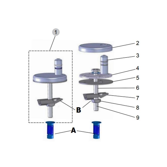 Ideal Standard Connect EV287AA set van 2 scharnieren chroom