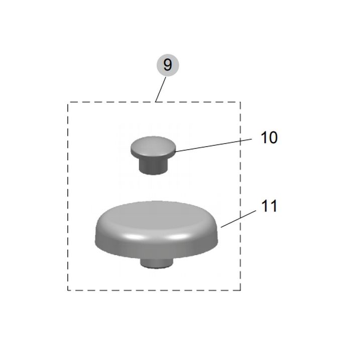 Ideal Standard Mia dun T623901 buffers rond