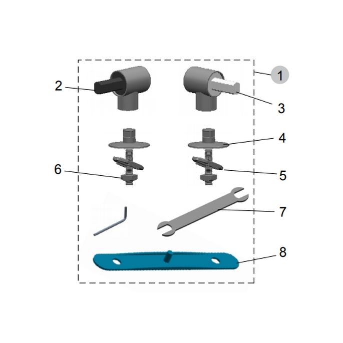 Ideal Standard Softmood T2326BJ set van 2 scharnieren chroom (vanaf 01/09/2012) *niet meer leverbaar*