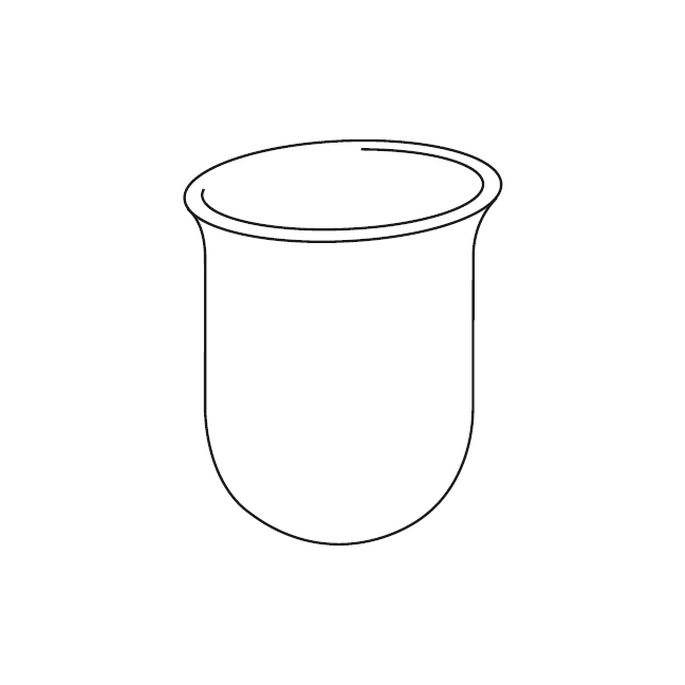 Inda Export - Hotellerie R05140 bakje van Polypropyleen voor toiletborstelgarnituur