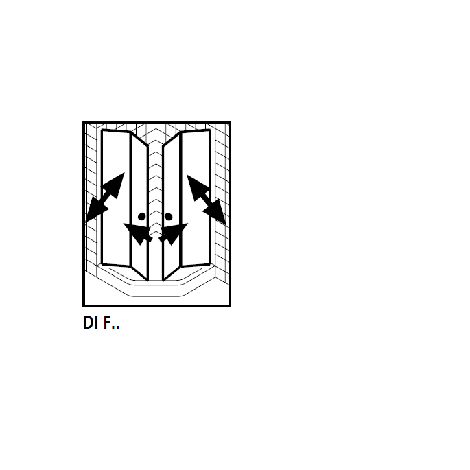 Kermi 2534109 set spatwaterdichtingen 4 x 98,5cm - 6mm