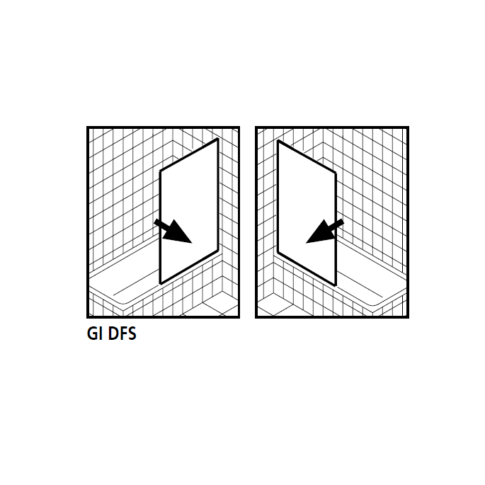 Kermi 2534104 spatwaterdichting 1 x 98,5cm - 6mm