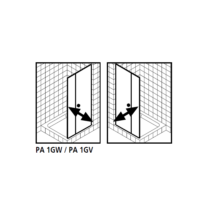 Kermi 2534071 spatwaterdichting 1 x 98,5cm - 8mm