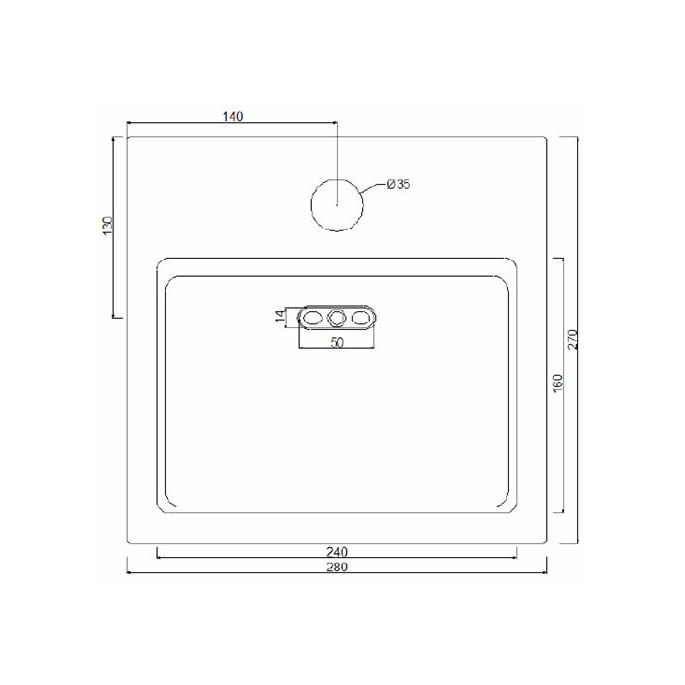 Clou Flush 1 CL0303011 keramiek fontein 28cm wit