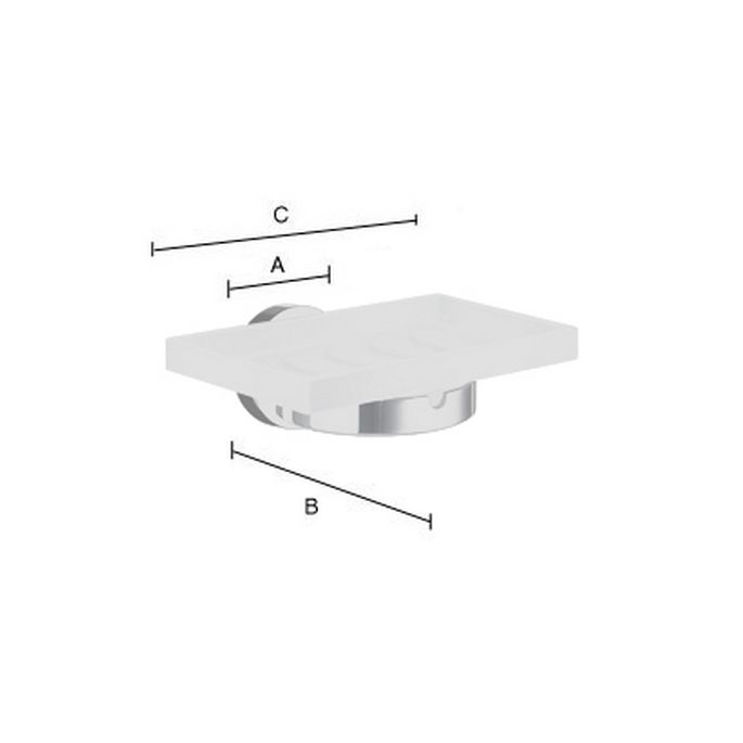 Smedbo Home HK342P zeepschaalhouder chroom