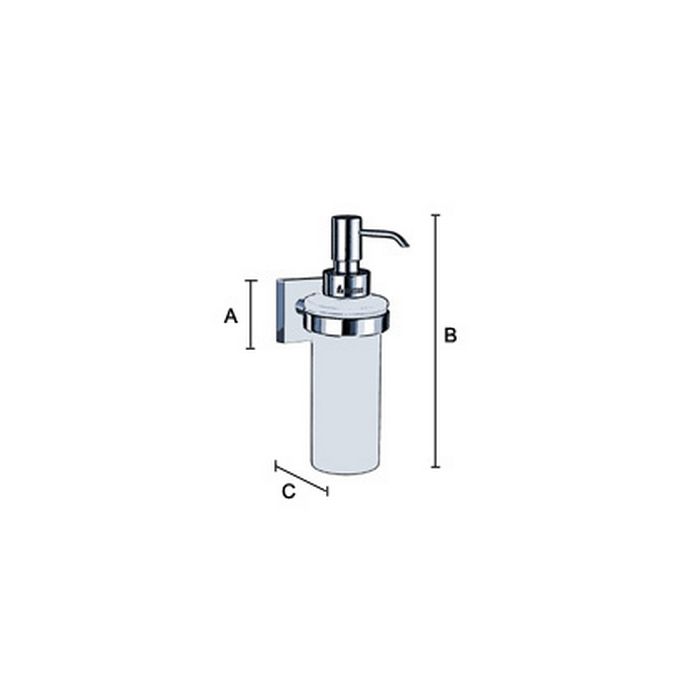 Smedbo House RX369 zeepdispenser wit