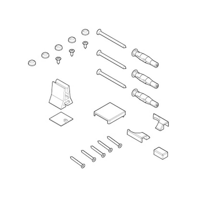 Novellini R01BN3V1-K montageset chroom