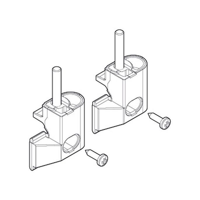 Novellini R02BJS01-30 scharnierdelenset wit 030