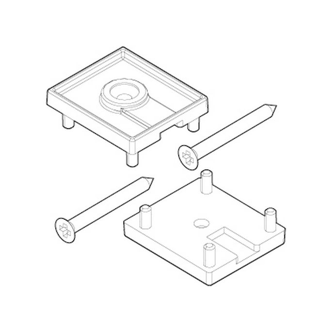 Novellini R04BNFI1-K set eindkapjes chroom