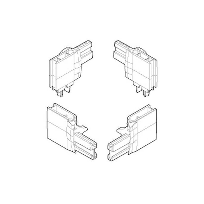 Novellini R04LU2P1-K set eindkapjes chroom