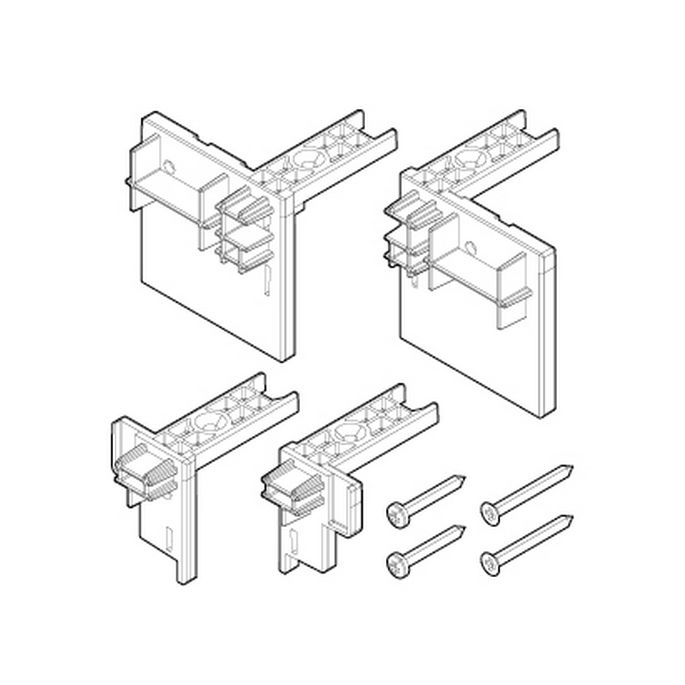 Novellini R04PBJ3P1-A set eindkapjes wit 030
