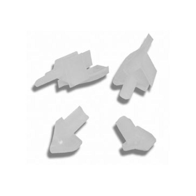 Novellini R04YOBGPR-TR set sluitstukjes voor horizontale afdichtingsstrip