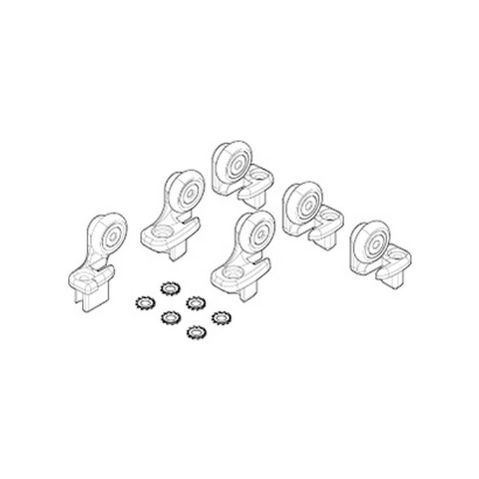 Novellini R07LUPO1-K set wieltjes chroom