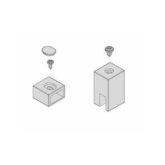 Novellini R801Y215-K set onderdelen voor muursteun chroom