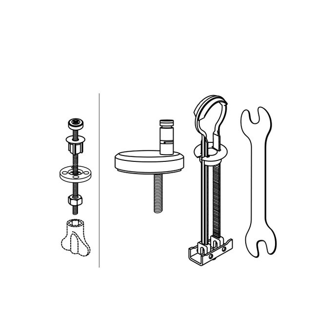 Pressalit 300 Slim DG6999 combi scharnier, universeel, top montage / standaard montage chroom (set van 2)