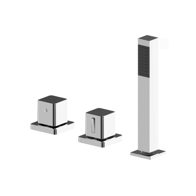 Pure Aragon AR5112 3-gats badrandcombinatie thermostatisch chroom