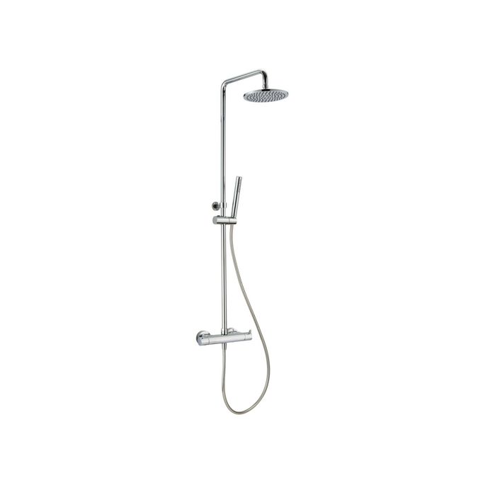 Pure Duero DU5475-IN douche opbouwset met thermostaat inox