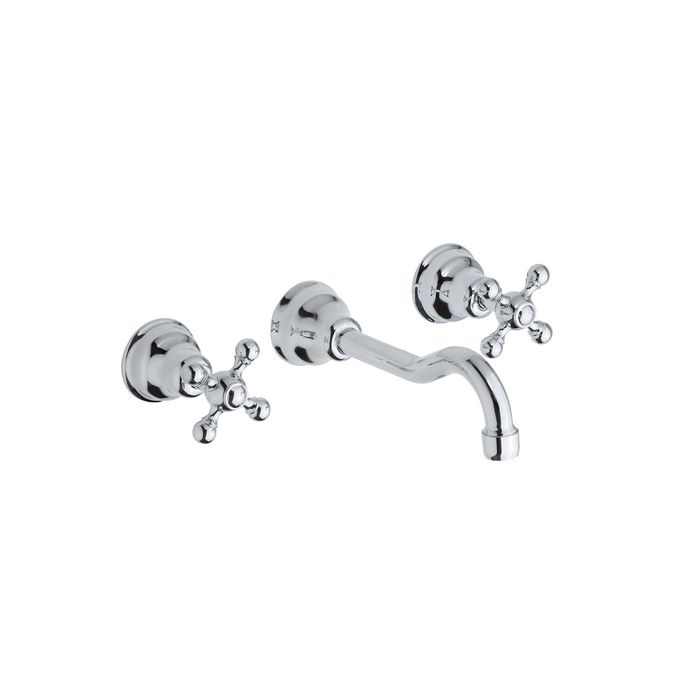 Pure Melrose ME5841 wastafelkraan 3-gats compleet met inbouwdeel chroom