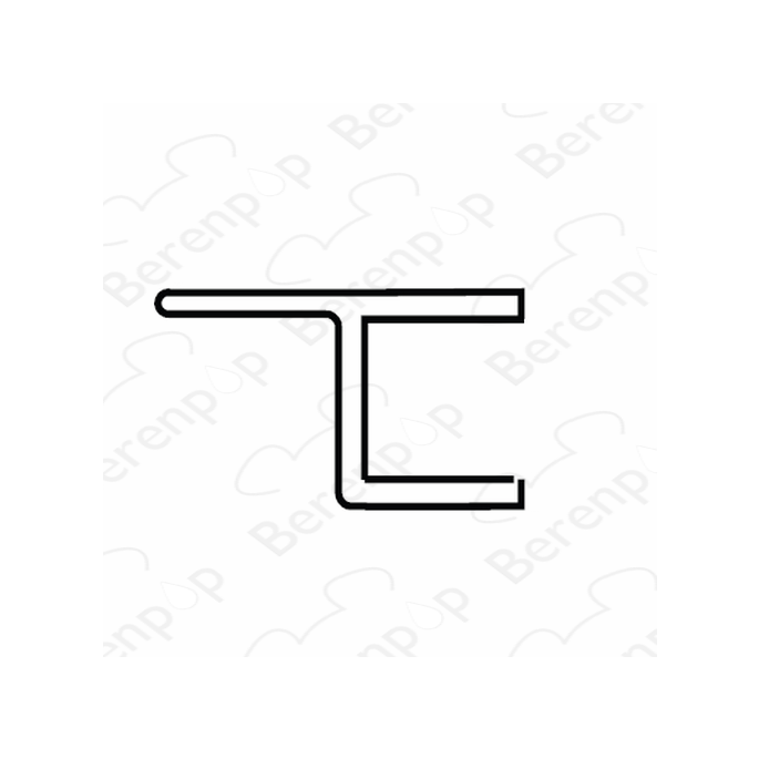 San4U Sealday SD031 h-profiel 180 graden, 200cm, 6mm *niet meer leverbaar*