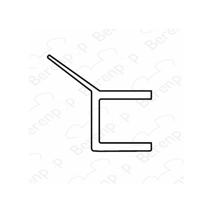 San4U Sealday SD033 middendichtingsprofiel 135 graden, 200cm, 8mm *niet meer leverbaar*