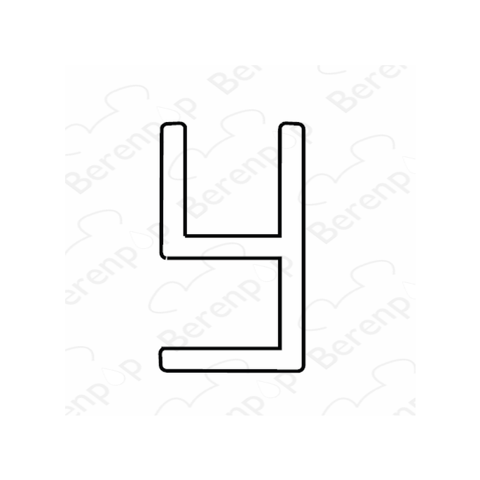 San4U Sealday SD041 hoekverbindingsprofiel 90 graden, 200cm, 8mm