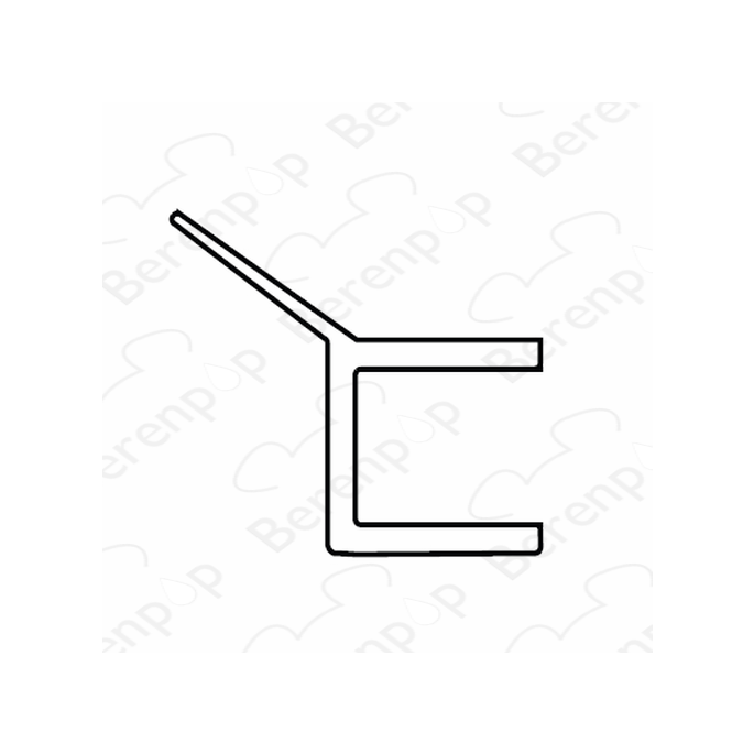 San4U Sealday SD071 middendichtingsprofiel 135 graden voor vijfhoek, 200cm, 6mm *niet meer leverbaar*