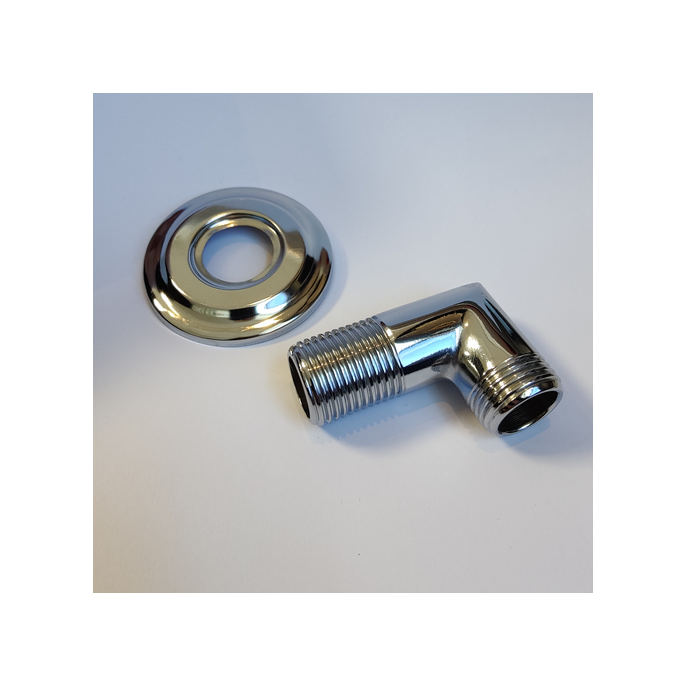 San4U wandaansluiting chroom (OUTLET)