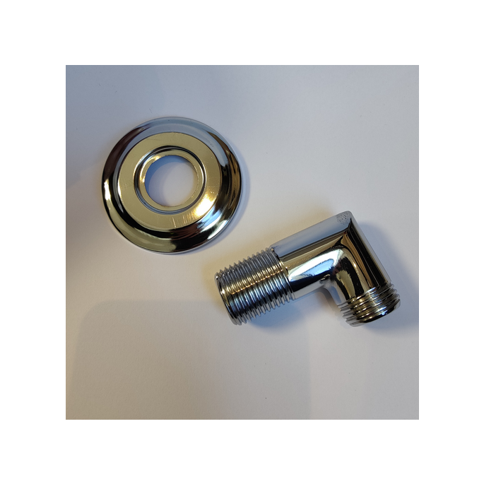 San4U wandaansluiting chroom (OUTLET)