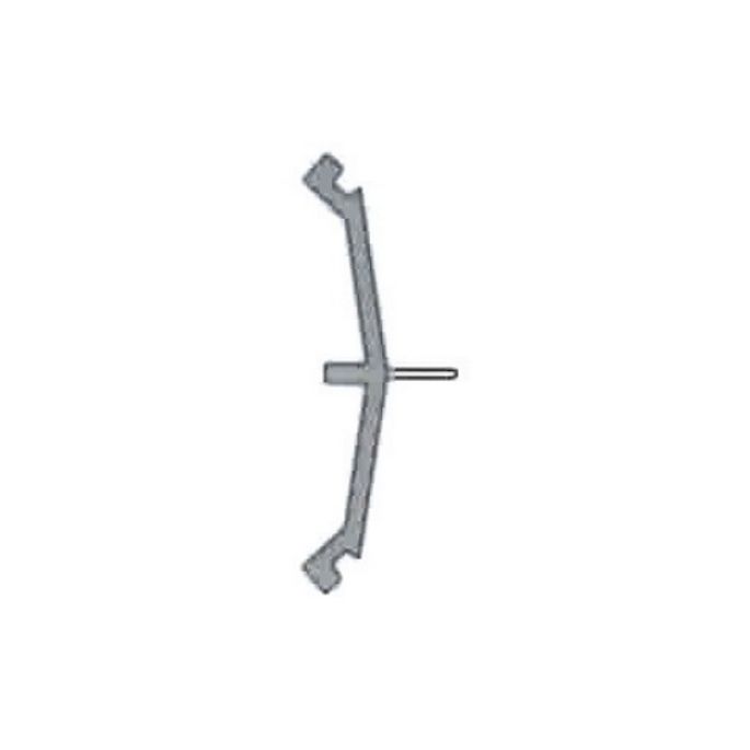 Sealskin Duka Natura GUMD449-R afdichtprofiel 200cm grijs - t.b.v. vouw- pendeldeur rechts