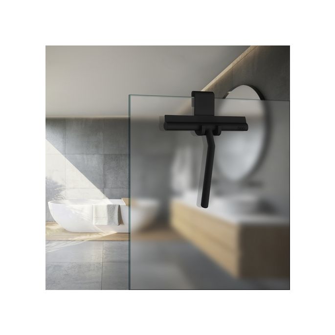 Smedbo Beslagsboden BB1310 douchewisser met houder mat zwart