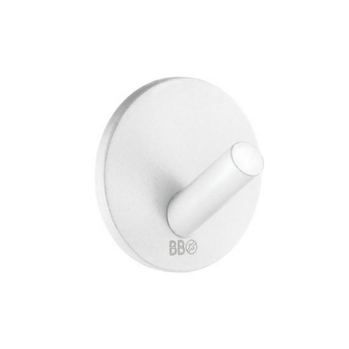 Smedbo Beslagsboden BX1080 design haken mini mat wit edelstaal