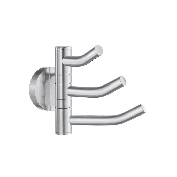 Smedbo Home HS327 3 voudige haak zwenkbaar mat chroom