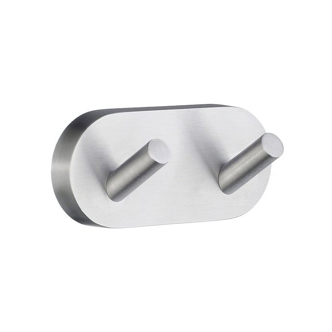 Smedbo Home HS356 dubbele handdoekhaak mat chroom