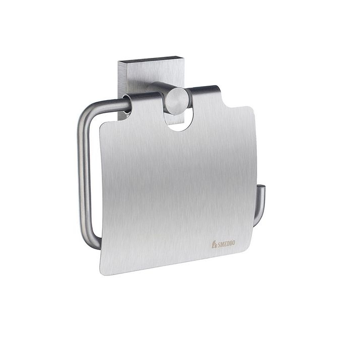 Smedbo House RS3414 toiletrolhouder met klep mat chroom